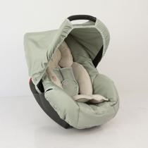Kit capa de bebê conforto e redutor - cinza claro - ALAN PIERRE BABY