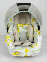 Kit capa de bebê conforto e redutor - safári amarelo