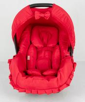Kit capa de bebê conforto e redutor - vermelho