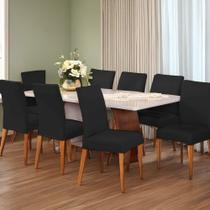 Kit Capa De Cadeira 4 Unidades Tecido Malha Gel Capa de Cadeira Lisa - Proteção e Conforto Extra