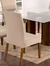 KIT Capa de Cadeira de Jantar 4 e 6 Lugares em Malha Gel Premium ~ Lisa KIT Capa de Cadeira de Jantar 4 e 6 Lugares em Malha Gel Premium ~ Lisa