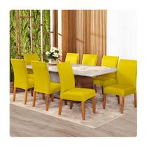 Kit Capa de Cadeira Lisa 10 Lugares Malha Gel Várias Cores