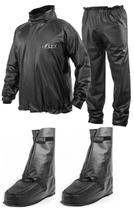 Kit Capa de Chuva Delta Flex e Polaina Bota Delta Pvc Impermeável