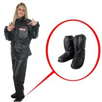 Kit Capa de Chuva Motoqueiro Fem Protercapas Serrana G + Sobre Bota Tamanho G Kit Capa de Chuva Motoqueiro Fem Protercapas Serrana G + Sobre Bota Tamanho G