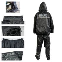 Kit Capa De Chuva Para Motoqueiro Nylon Pantaneiro + Polaina