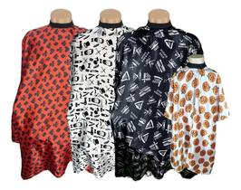 Kit Capa De Corte Barbeiro/Cabeleireiro 3 Adulto+ 1 Infantil Kit Capa De Corte Barbeiro/Cabeleireiro 3 Adulto+ 1 Infantil