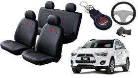 Kit Capa de Couro ASX 2010 a 2016 + Chaveiro + Capa de Volante: Proteção Premium para Seu Carro