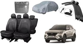 Kit Capa de Couro Creta 14-20 + Capa de Cobrir + Limpador de Parabrisa para Carros Kit Capa de Couro Creta 14-20 + Capa de Cobrir + Limpador de Parabrisa para Carros