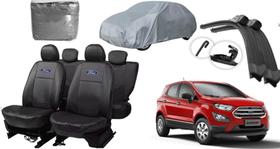 Kit Capa de Couro EcoSport 13-21 com Capa de Cobrir e Limpador Prático