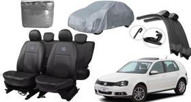 Kit Capa de Couro Golf 06-13 com Acessórios de Proteção e Limpador Kit Capa de Couro Golf 06-13 com Acessórios de Proteção e Limpador