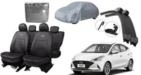 Kit Capa de Couro HB 18-23 + Capa de Cobrir + Limpador de Parabrisa para Um Carro Impecável Kit Capa de Couro HB 18-23 + Capa de Cobrir + Limpador de Parabrisa para Um Carro Impecável