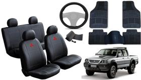 Kit Capa de Couro L200 1999 a 2008 + Tapete + Capa de Volante: O Toque de Luxo para Sua L200