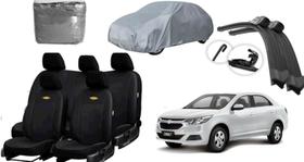 Kit Capa de Couro para Cobalt 2016-2020 + Capa de Cobrir e Limpador de Parabrisa Automático Kit Capa de Couro para Cobalt 2016-2020 + Capa de Cobrir e Limpador de Parabrisa Automático