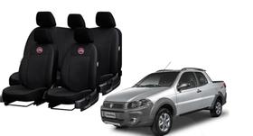 Kit Capa de Couro Para Strada 11-19 Resistente a Rasgos, Sujeira e Líquidos