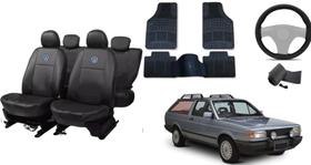 Kit Capa de Couro Parati 82-96 + Tapete + Capa de Volante de Alta Qualidade Kit Capa de Couro Parati 82-96 + Tapete + Capa de Volante de Alta Qualidade
