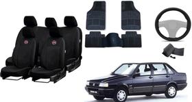Kit Capa de Couro Premium 85-00 + Tapetes e Capa de Volante Antiderrapante