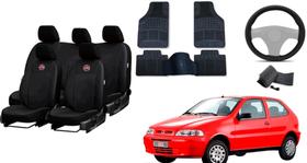 Kit Capa de Couro + Tapetes + Capa de Volante para Palio 99-05