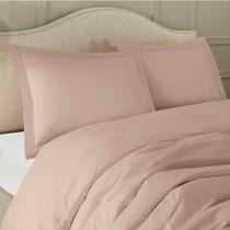 KIT CAPA DE EDREDOM KING 400 FIOS MICROFIBRA ZÍPER - DUVET Cor: Rosa Antigo KIT CAPA DE EDREDOM KING 400 FIOS MICROFIBRA ZÍPER - DUVET Cor: Rosa Antigo