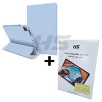 Kit Capa de iPad Pro 11 4 ª 3 ª 2 ª 1 ª Geração + Película Fosca Paperlike Sensaçao de Papel - Smart Case Protetora c Espaço para Caneta Stylus Pen