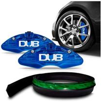 Kit Capa De Pinça Azul Dub Spoiler Ideal Para Parachoques