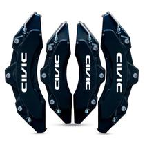 Kit Capa De Pinça Civic Freios Diant/Tras. 2 Pares Preta Kit Capa De Pinça Civic Freios Diant/Tras. 2 Pares Preta