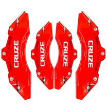 Kit Capa De Pinça De Freio Vermelho Para Cruze Tras E Diant