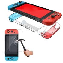 Kit Capa de Proteção + Película Vidro para Nintendo Switch