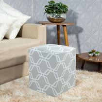 Kit Capa de Puff Quadrado Plus 40x40cm 2 Unidades Malha Geo Kit Capa de Puff Quadrado Plus 40x40cm 2 Unidades Malha Geo