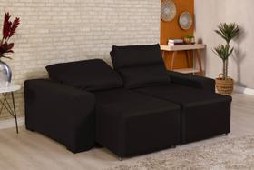 Kit Capa de Sofá Retrátil 2 Lugares Lira com 2 Almofadas Estampadas Malha Gel