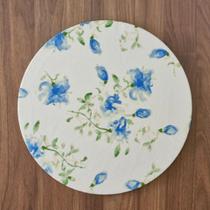 Kit Capa de Sousplat Floral Azul Claro 06 Peças Kit Capa de Sousplat Floral Azul Claro 06 Peças