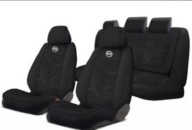 Kit capa de tecido grosso para banco Nissan March.