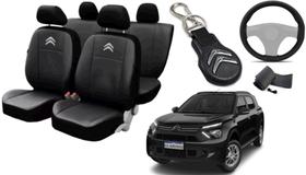 Kit Capa do Citroen C3 Aircross 2010 a 2020 + Chaveiro e Capa de Volante Compacta e Confortável