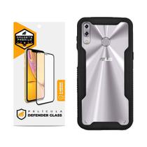 Kit Capa Dual Shock e Pelicula Defender Glass Compatível com Asus Zenfone 5 / 5z - Gshield