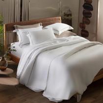 Kit Capa Edredom Queen Duvet 300 Fios Kacyumara Branco /