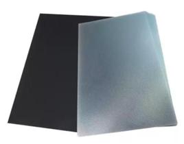 Kit Capa Encadernação A4 Transparente Lisa + Preta 200 Un Kit Capa Encadernação A4 Transparente Lisa + Preta 200 Un