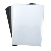 Kit Capa Encadernação A4 Transparente Lisa + Preta Couro 400un Kit Capa Encadernação A4 Transparente Lisa + Preta Couro 400un