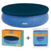 Kit Capa Forro 2400 Litros Piscina Proteção Limpeza - MOR