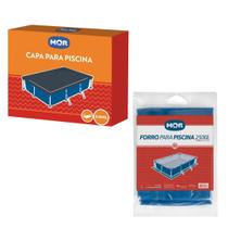 Kit Capa + Forro Para Piscina 2500 L Mor - Proteção Total