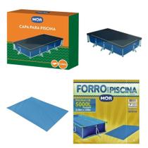 Kit Capa + Forro Para Piscina Premium 5000 Litros - Mor