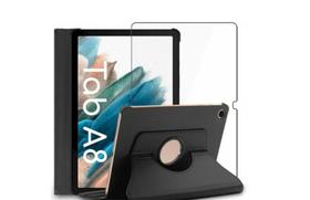 Kit Capa Giratória Para Galaxy Tab A8 10.5 + Película Protetora Kit Capa Giratória Para Galaxy Tab A8 10.5 + Película Protetora