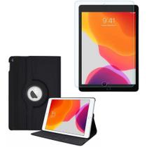 Kit Capa Giratória + Película de Vidro iPad 8a Geração 2020 10.2'