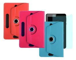 Kit Capa Giratória + Película Para Tab Positivo Twist T770c