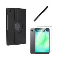 Kit Capa Giratória Tablet Galaxy A11 SMX133 X135 Pelicula Caneta touch Kit Capa Giratória Tablet Galaxy A11 SMX133 X135 Pelicula Caneta touch