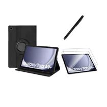 Kit Capa Giratória Tablet Galaxy A9 PLUS X210 X215 X216 Pelicula Caneta touch