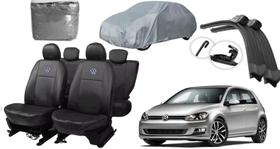 Kit Capa Golf 13-22: Couro Resistente + Capa de Cobrir e Limpador