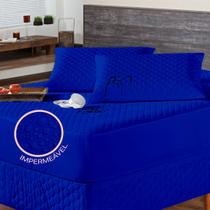 Kit Capa Impermeável Protetora para Colchão Solteiro + 01 Protetor Impermeável para Travesseiro - 4 Camadas de Proteção