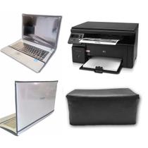Kit Capa Impressora Laserjet HP1132 e Capa Notebook 15,6 Impermeável - CAPAS DE LUXO