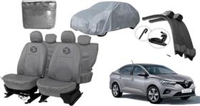 Kit Capa Logan 17-23 Luxo + Capa Cobrir + Parabrisa Kit Capa Logan 17-23 Luxo + Capa Cobrir + Parabrisa