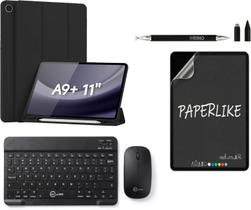 Kit Capa Magnética Protetora Compatível com Samsung Galaxy Tab S10 FE e S9 FE Teclado Touchpad e Mouse Bluetooth Porta C