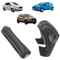 Kit Capa manopla câmbio automático powershift e freio Ford Ka Ecosport New fiesta